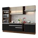 Ver imagem 1 de Armário de Cozinha Vicenza com Balcão Rustic Preto Rustic