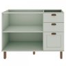 Balcão de Cozinha 2 Portas 3 Gavetas Verde Mint 1532 - Genialflex - 2