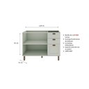Ver imagem 6 de Armário de Cozinha Modulada Balcão de Pia 1,20m Iluminata 100% Mdf Genialflex - Verde Mint