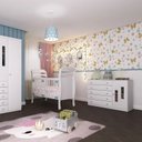 Ver imagem 1 de Quarto de Bebê Berço Mini Cama com Cômoda Sapateira 5 Gavetas Evolution Tcil Móveis