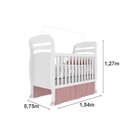 Ver imagem 6 de Quarto de Bebê Berço Mini Cama com Cômoda Sapateira 5 Gavetas Evolution Tcil Móveis