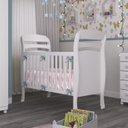 Ver imagem 4 de Quarto de Bebê Berço Mini Cama com Cômoda Sapateira 5 Gavetas Evolution Tcil Móveis