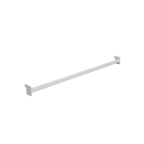 Régua de Aço Carbono 73cm Branco Para Ponta de Gôndola New Plus SA Gôndolas