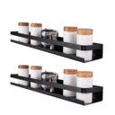 Ver imagem 1 de Kit 2 Prateleiras Cozinha Utensilios Temperos Preto 60cm