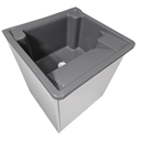 Ver imagem 1 de Tanque Lavanderia 26l Gabinete Mdf Suspenso Suporte Torneira de Bancada