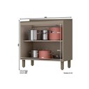 Ver imagem 3 de Gabinete de Cozinha Modulado Balcão Connect 2 Portas c/Tampo Duna/Cristal - Henn