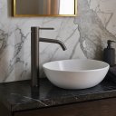 Ver imagem 2 de Torneira Misturador Monocomando Água Quente e Fria Bica Alta para Banheiro - Grafite Escovado Dp5202