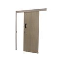 Ver imagem 2 de Porta de Correr Madeira 215x80cm Sobrepor Reversível Melamínico MGM Abertura Direita Marrom