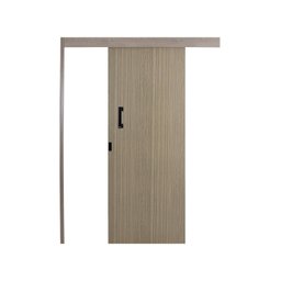 Porta de Correr Madeira 215x80cm Sobrepor Reversível Melamínico MGM - 1