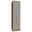 Ver imagem 1 de Guarda Roupa Modulado 02 Portas com Prateleiras 245cm Altura Setiba - Jequitibá/Fendi