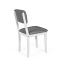 Ver imagem 4 de Kit 2 Cadeiras de Jantar Madeira Maciça Estofadas Ella Branco e Cinza Escuro - Straub Web