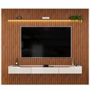 Ver imagem 1 de Painel para Tv até 90 Polegadas 2,75m Ripado Autêntico com Led Montreal com Nicho Efraín
