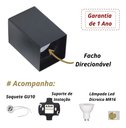 Ver imagem 6 de Kit 10 Spot de Sobrepor Quadrat C/10 Lâmpada Led Mr16 - Preto - Branco Frio