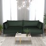 Mesa De Centro Retangular Pés Ferro Dourado Várias Cores:Branco - 3