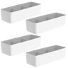 Conjunto 4 Suportes Porta Sachê 22x7,5x6cm Organizadores para Sachês OU Branco - 1