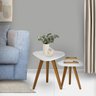 Conjunto de Mesinhas de Canto e Apoio com Pé Palito Estilo Versatilidade e Elegância - 8