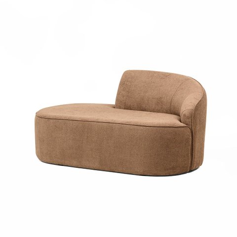 Sofá Eron Orgânico 3 Lugares 180cm Braço Esq. Bouclé Camel - Nexta Casa