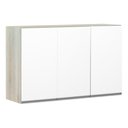 Ver imagem 1 de Armário Para Cozinha 120cm 3 Portas Lis Legno Crema C/Branco