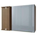 Ver imagem 1 de Armário Aéreo de Canto 1 Porta Rustic/cinza Lux Madesa Rustic/cinza