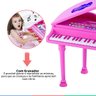 Brinquedo Infantil Instrumento Musical Piano Sinfonia Com Microfone Gravador Com Sons Demo Winfun -  - 5