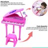 Brinquedo Infantil Instrumento Musical Piano Sinfonia Com Microfone Gravador Com Sons Demo Winfun -  - 3