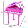 Brinquedo Infantil Instrumento Musical Piano Sinfonia Com Microfone Gravador Com Sons Demo Winfun -  - 6