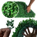 Ver imagem 4 de 21 Placas Jardim Vertical Artificial Amendoim Decoração Comercial e Residencial Ambientes Internos
