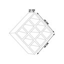Ver imagem 5 de Kit 02 Nichos Porta Toalhas 09 Lugares 40x40cm Branco