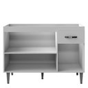Ver imagem 3 de Balcão de Cozinha 120cm Gabriela 3 Portas 1 Gaveta com Tampo Amêndoa/branco