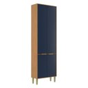 Ver imagem 2 de Paneleiro com 4 Portas Domus Espresso Móveis Azul Nogal/Royal