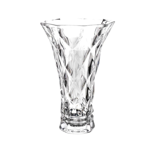 Vaso Diamond Decorativo 20cm em Vidro Lyor 5966