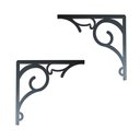 Ver imagem 1 de Par Suporte Prateleira Preto Mão Francesa Decor Cantoneira 15cm X 15cm Preto