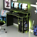 Ver imagem 6 de Mesa Gamer Multimóveis CR25050 Preta/Verde