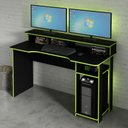 Ver imagem 1 de Mesa Gamer Multimóveis CR25050 Preta/Verde