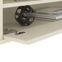 Ver imagem 4 de Rack Ripado Suspenso Luxo para Tv até 80 Polegadas com Nichos e Portas 220 Cm