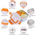 Ver imagem 6 de Marmita Lancheira Elétrica Lorben Aquecedor Alimentos Tomada 110v-220v e Plugue Carro 12v