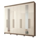 Ver imagem 4 de Guarda Roupa Casal 8 Portas 4 Gavetas com Espelho e Pés Master Vip