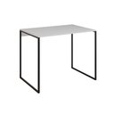 Ver imagem 1 de Mesa para Escritório Industrial Base Ferro Preto Tampo Mdp Branco 110x50