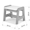 Conjunto Infantil com Mesa 60x60cm 1 Cadeira 1 Banco Pooh Irmãos Hinke - 6