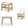 Conjunto Infantil com Mesa 60x60cm 1 Cadeira 1 Banco Pooh Irmãos Hinke - 2