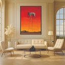Ver imagem 3 de Quadro Canvas Salvador Dalí Elefantes 60x40cm Mold Branca