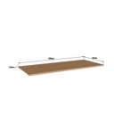 Ver imagem 2 de Tampo 120cm para Cozinha Compacta 100% MDP Marrom/Freijó