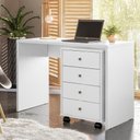 Ver imagem 1 de Gaveteiro 4 Gavetas com Rodizios Office Estônia - Branco