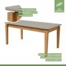Conjunto Sala de Jantar Mesa Aries Tampo MDF/Vidro com 6 Cadeiras Apogeu Móveis Lopas - 12