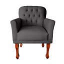 Ver imagem 3 de Jogo Divã 120cm Modelo Imperial + 2 Poltronas Stephany Suede:cinza Escuro