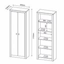 Ver imagem 2 de Kit 2 Armários para Escritório com Armário Fechado e Armário de Canto ME4105 e ME4132