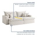 Ver imagem 4 de Sofá Cama 3 Lugares 210cm com Almofadas e Caixa Zero Ilha Bela