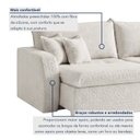 Ver imagem 6 de Sofá Cama 3 Lugares 210cm com Almofadas e Caixa Zero Ilha Bela
