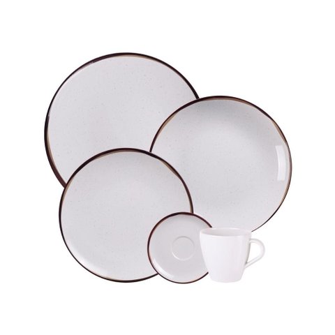 Jogo de Jantar Canyon Porcelana Decorada 40 Peças Tramontina
