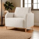 Ver imagem 1 de Poltrona para Sala de Estar Madeira Maciça Camila Luxo